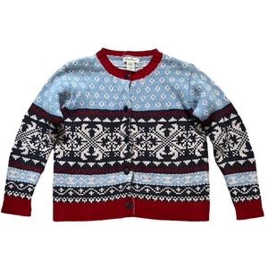 Eddie Bauer True Vintage 90’s 100% Wool Fair Isle Sweater S 4-6